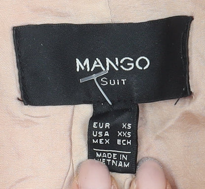 Mango Women's Orange Suit Jacket XS Business