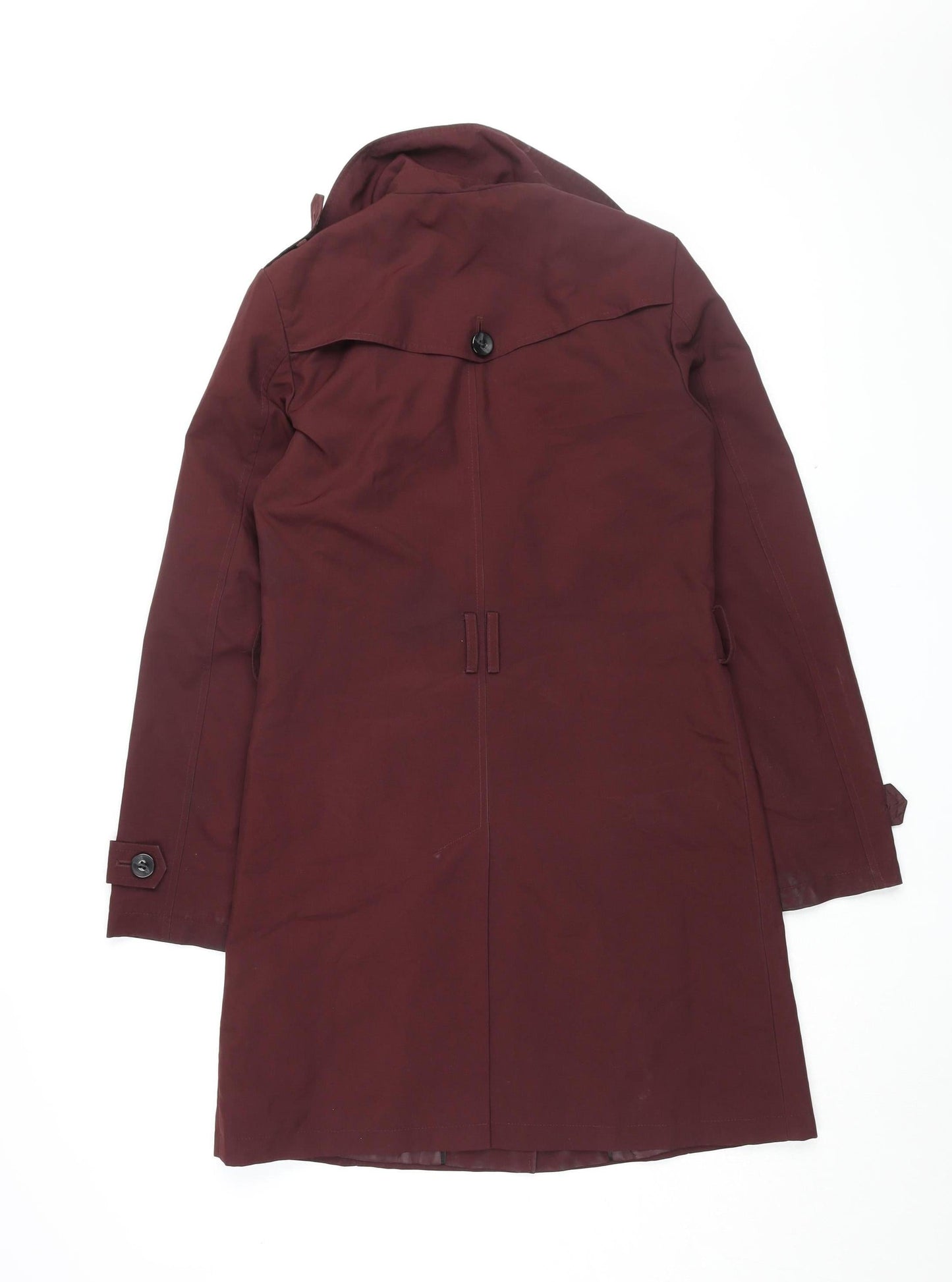 Womens UK Size 8 Marks and Spencer Red Trench Coat