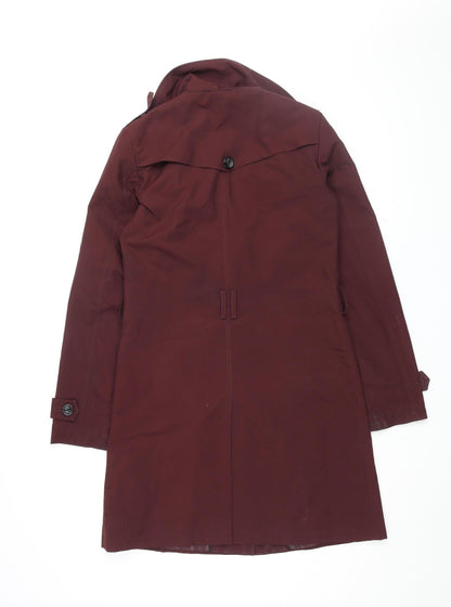 Womens UK Size 8 Marks and Spencer Red Trench Coat