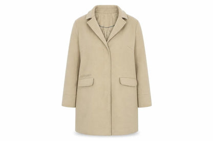 Womens UK Size 12 Topshop Beige Overcoat
