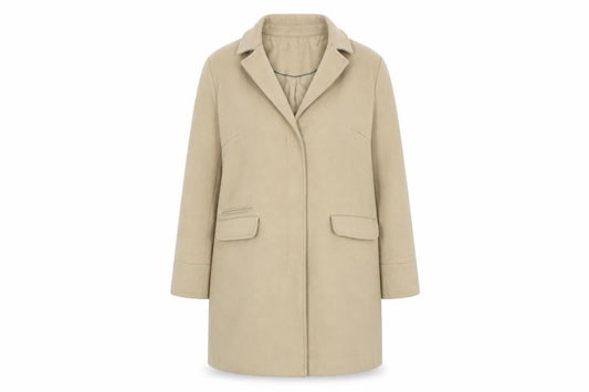 Womens UK Size 12 Topshop Beige Overcoat