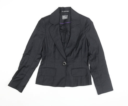 Womens UK Size 10 TM Lewin Regular Black Suit Jacket