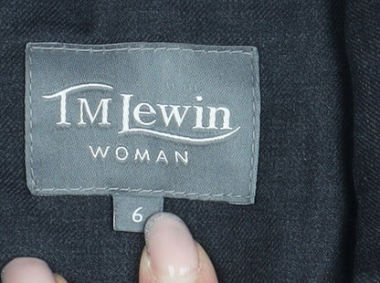Womens UK Size 10 TM Lewin Regular Black Suit Jacket