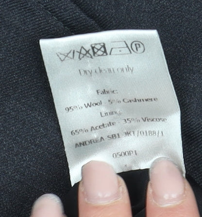 Womens UK Size 10 TM Lewin Regular Black Suit Jacket