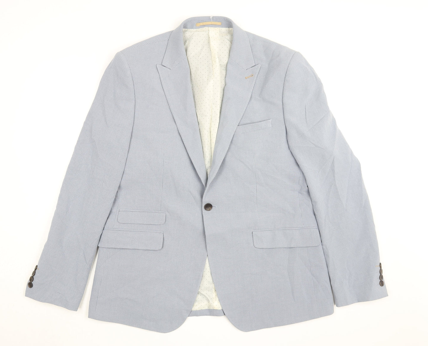 Mens UK Size 44 Burton Regular Blue Suit Jacket