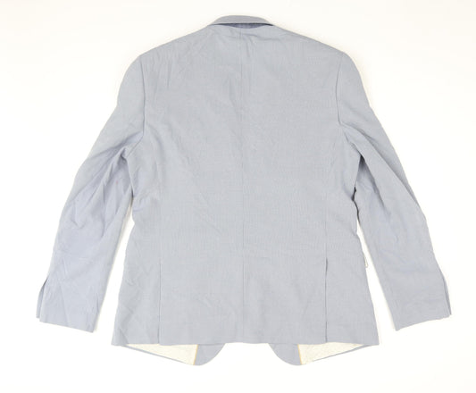 Mens UK Size 44 Burton Regular Blue Suit Jacket