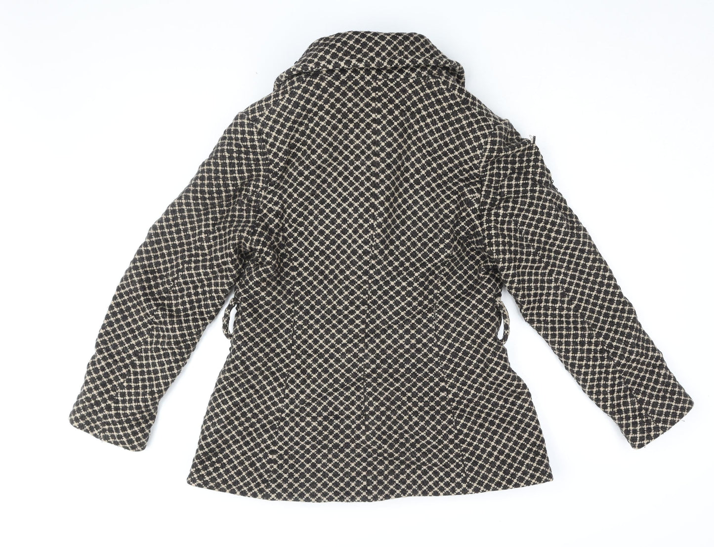 Womens UK Size 14 Marks and Spencer Black Pea Coat