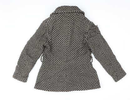 Womens UK Size 14 Marks and Spencer Black Pea Coat