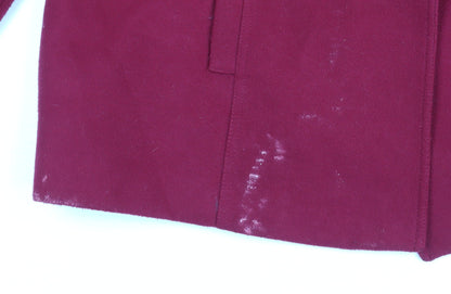 Womens UK Size 16 Bonmarché Red Pea Coat