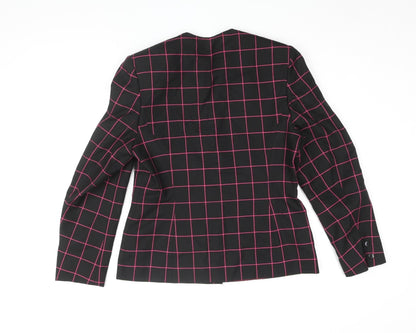 Windsmoor Women's Black Check Suit Jacket Size 12