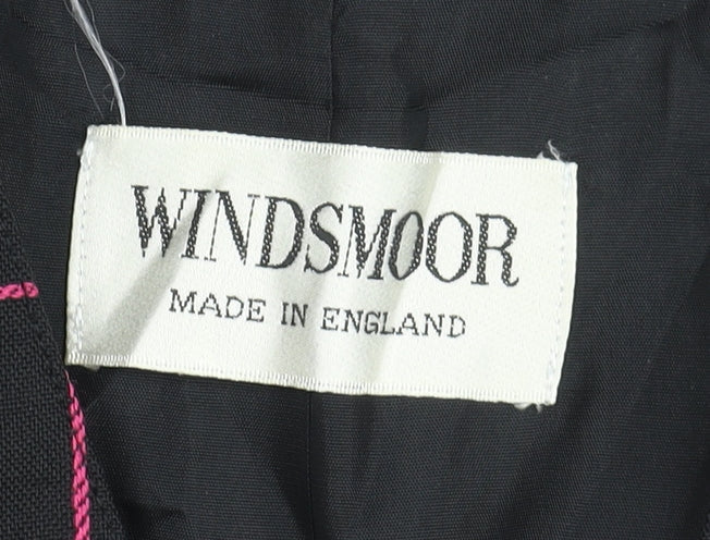 Windsmoor Women's Black Check Suit Jacket Size 12