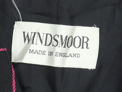 Windsmoor Women's Black Check Suit Jacket Size 12
