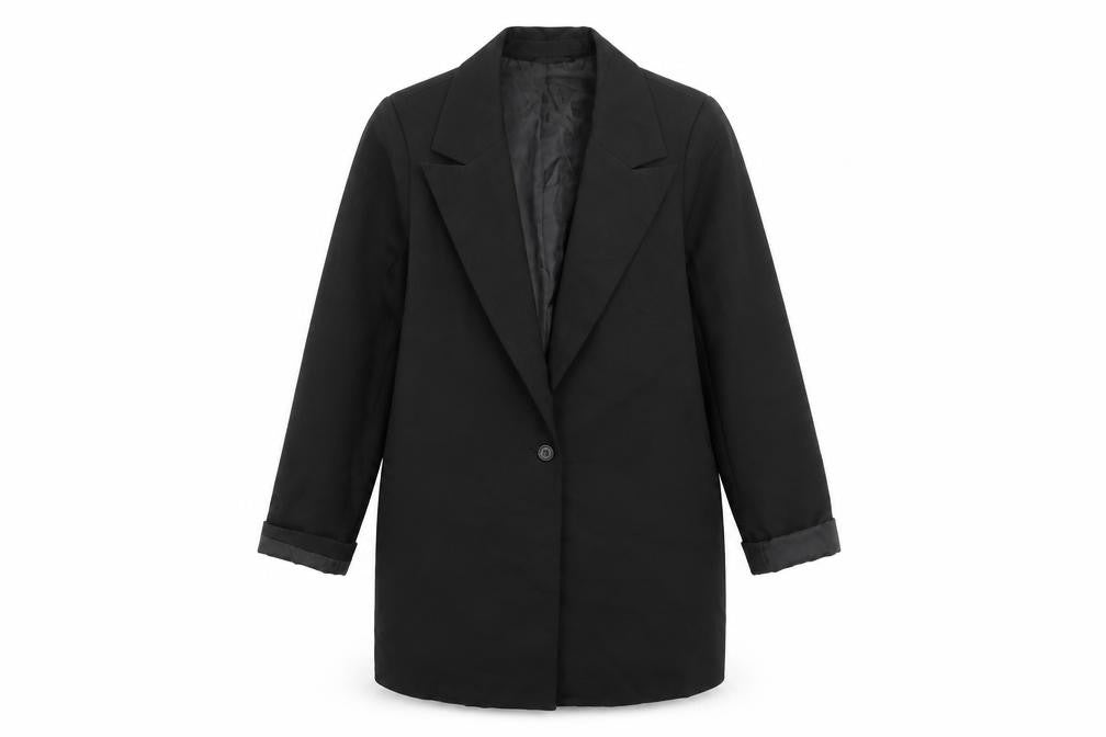 Womens UK Size 8 PRETTYLITTLETHING Black Basic Jacket