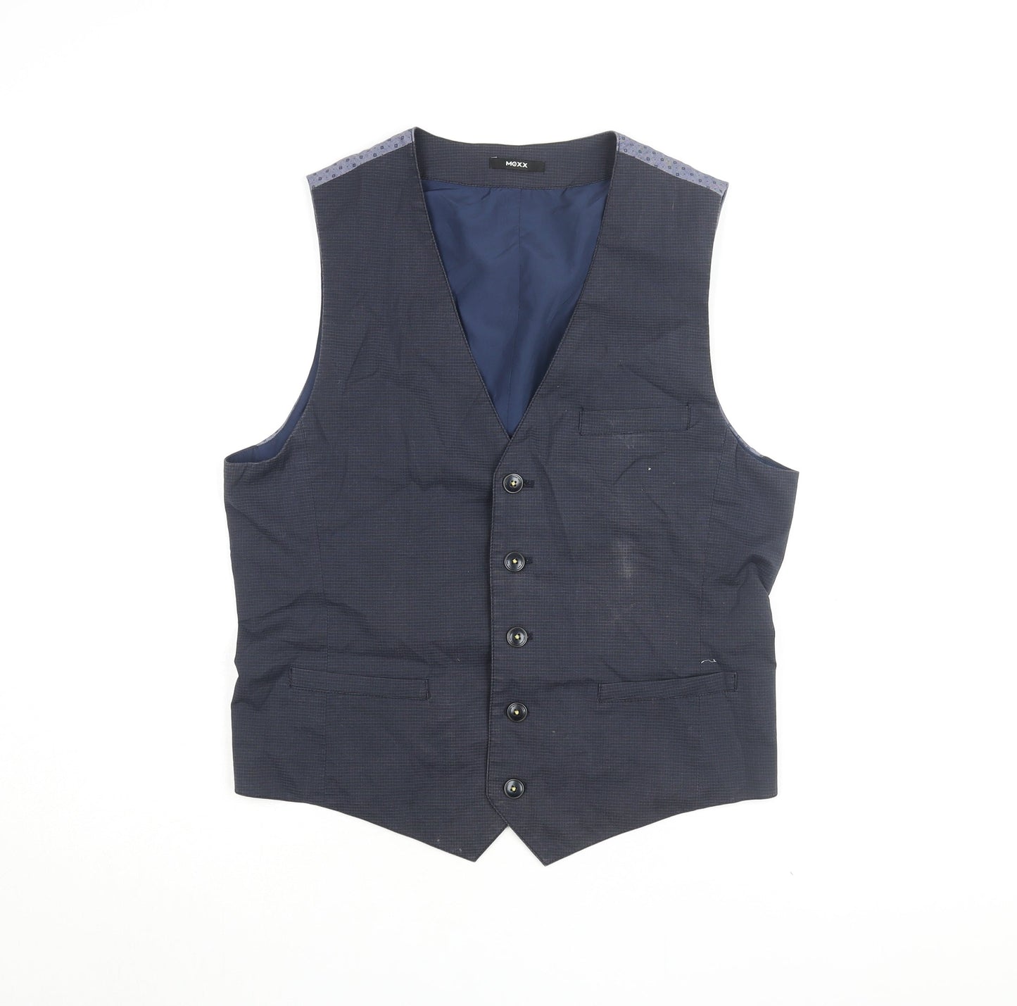 Mens UK Size 40 Mexx Regular Blue Suit Waistcoat