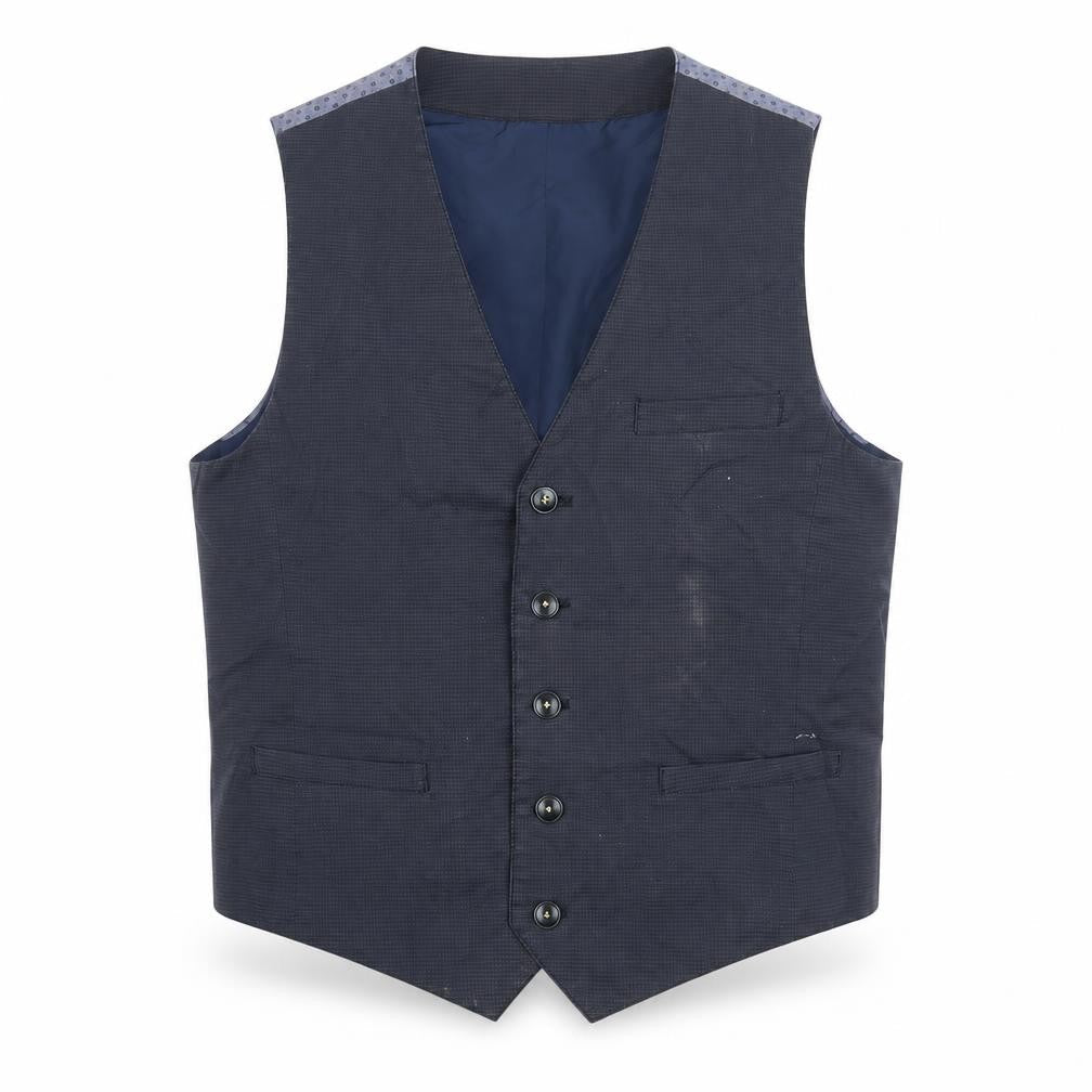Mens UK Size 40 Mexx Regular Blue Suit Waistcoat