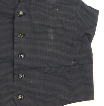 Mens UK Size 40 Mexx Regular Blue Suit Waistcoat