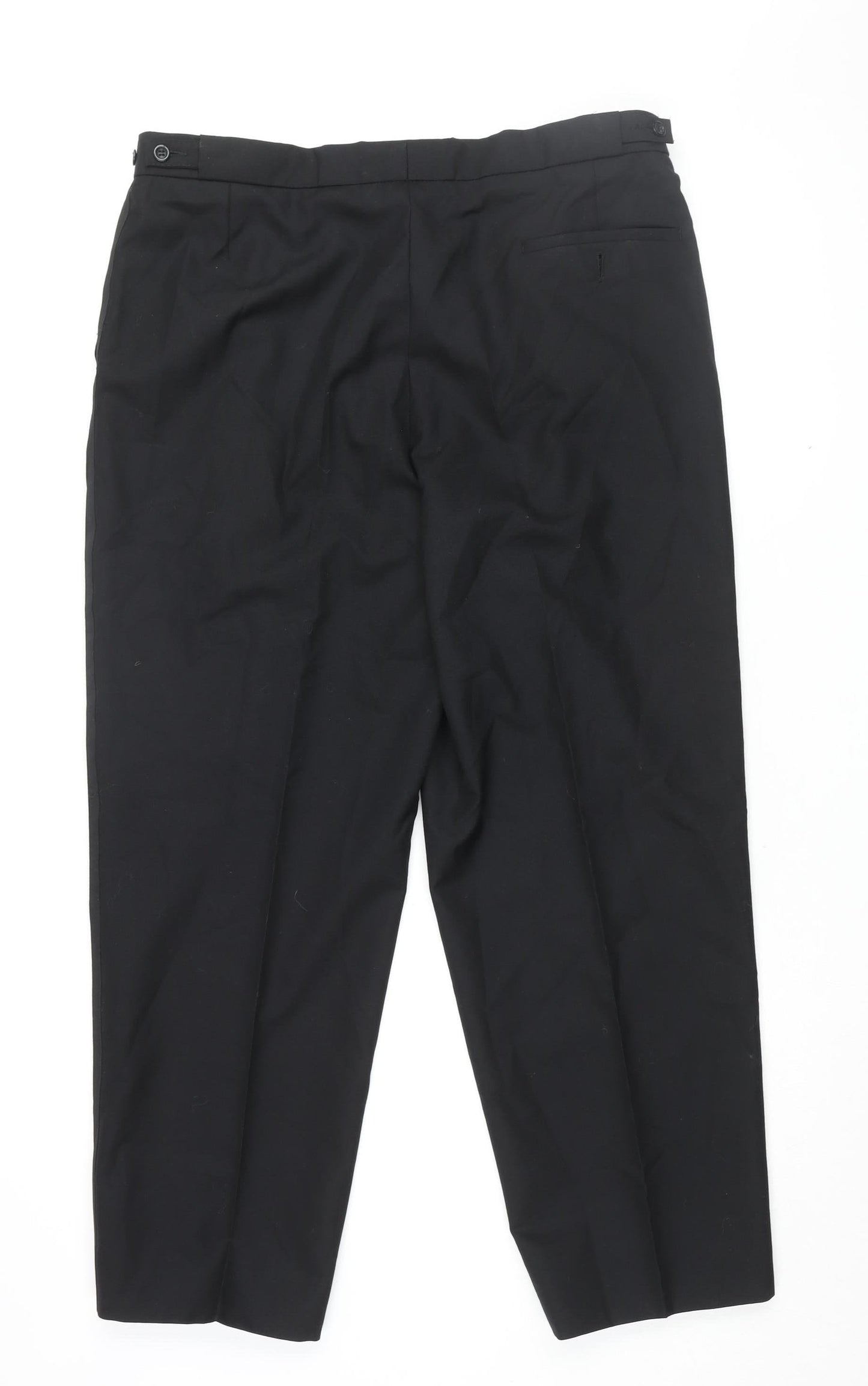 Mens UK Size 36 Berwin & Berwin Classic Fit Dress Pants Black Trousers