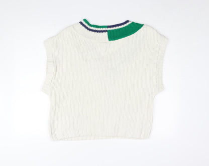 Womens UK Size 8 ASOS DESIGN Ivory Vest Jumper