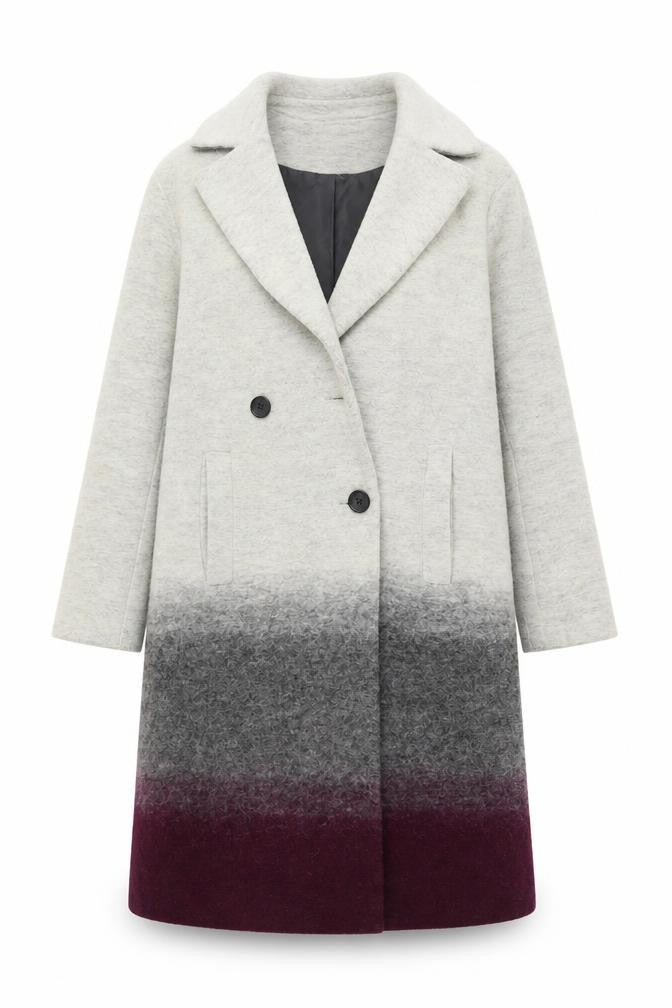 ASOS Women's Multicoloured Wool Blend Overcoat Size 8