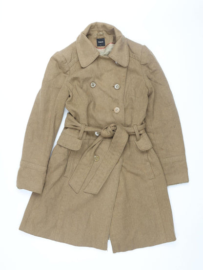 Womens UK Size S Oasis Beige Trench Coat