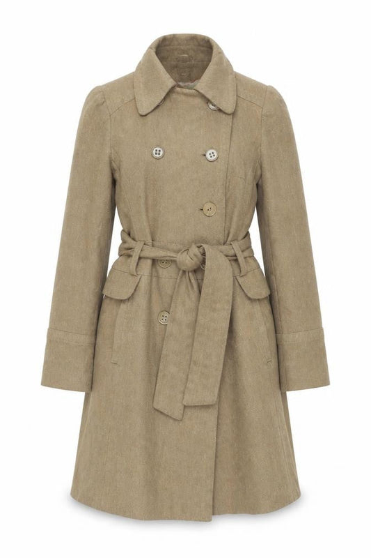 Womens UK Size S Oasis Beige Trench Coat