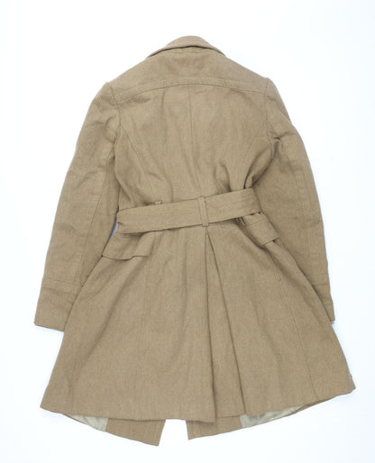 Womens UK Size S Oasis Beige Trench Coat