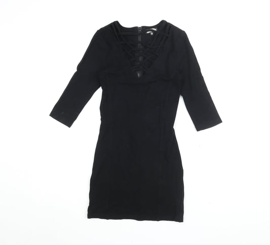 Bik Bok Women's Black Bodycon Dress XS