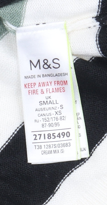 Womens UK Size S Marks and Spencer Multicoloured Pullover Jumper
