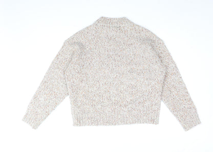 Womens UK Size M New Look Beige Pullover Jumper