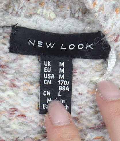 Womens UK Size M New Look Beige Pullover Jumper
