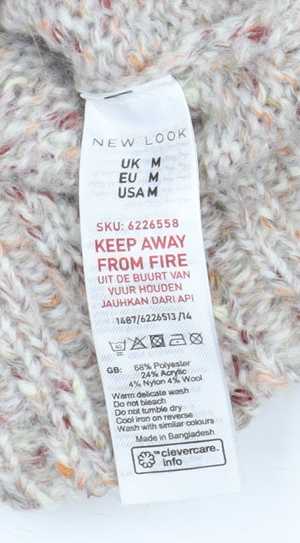 Womens UK Size M New Look Beige Pullover Jumper