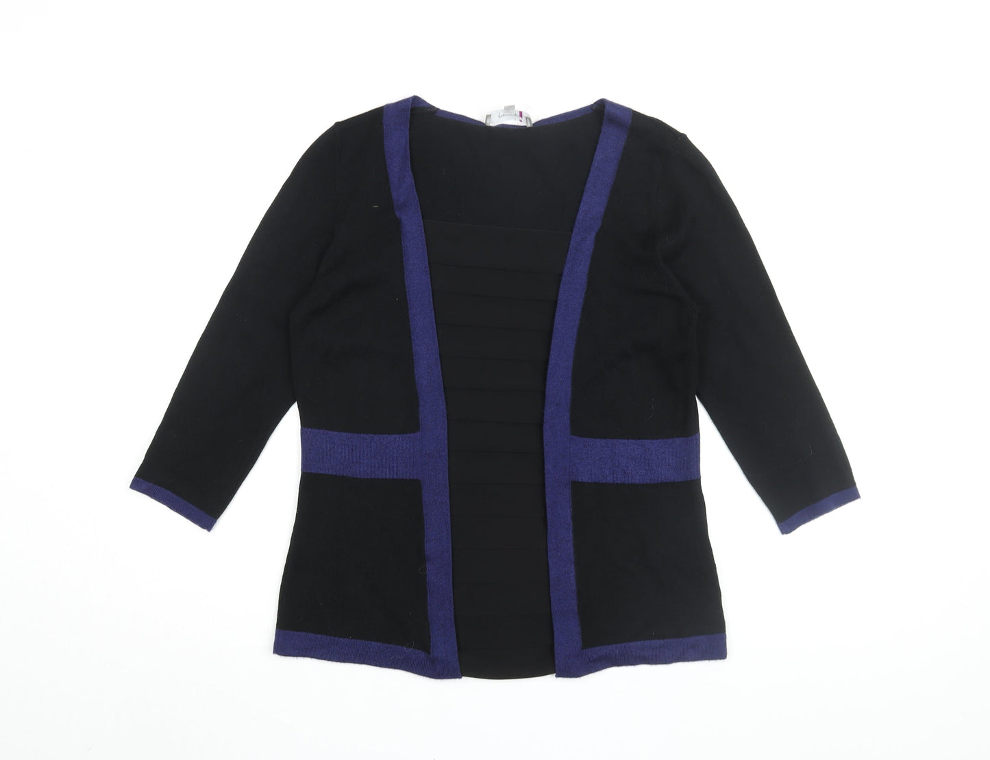 Womens UK Size 12 Per Una Black Basic Blouse