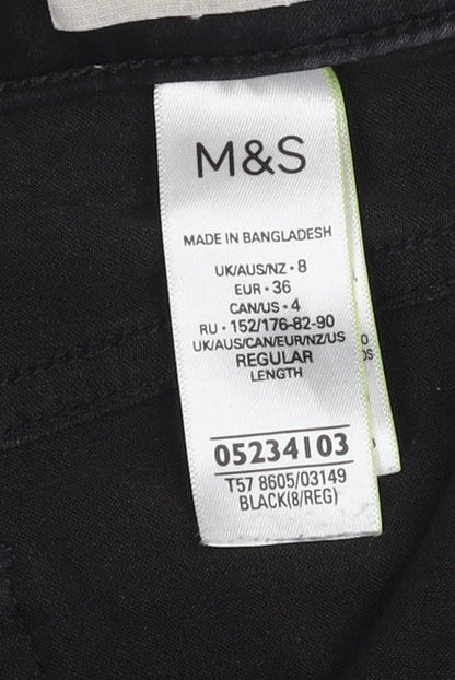 Womens UK Size 8 Marks and Spencer  Skinny Black Jeans