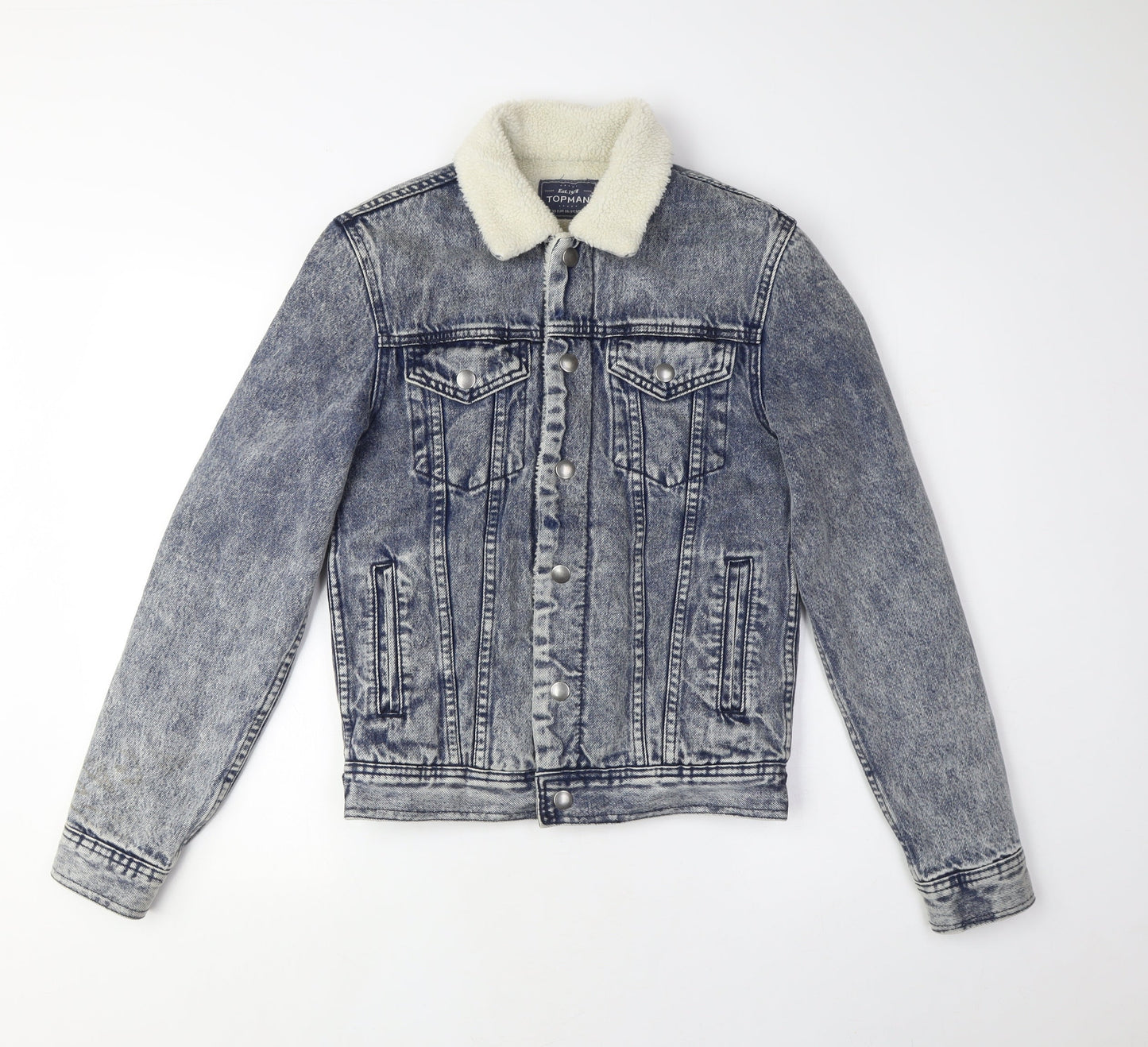 Mens UK Size XS Topman Blue Denim