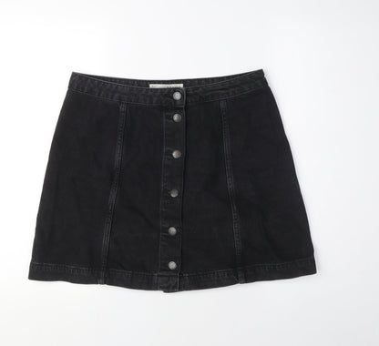 Womens UK Size 32 Topshop A-Line Denim Skirt