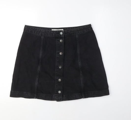 Womens UK Size 32 Topshop A-Line Denim Skirt