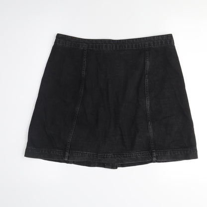 Womens UK Size 32 Topshop A-Line Denim Skirt