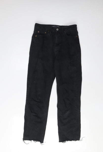 Topshop Women's Black Straight Jeans Size 4