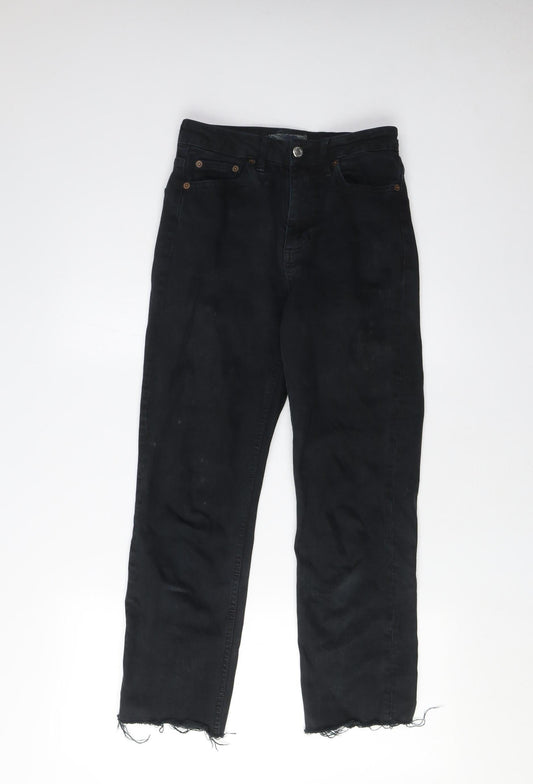 Topshop Women's Black Straight Jeans Size 4