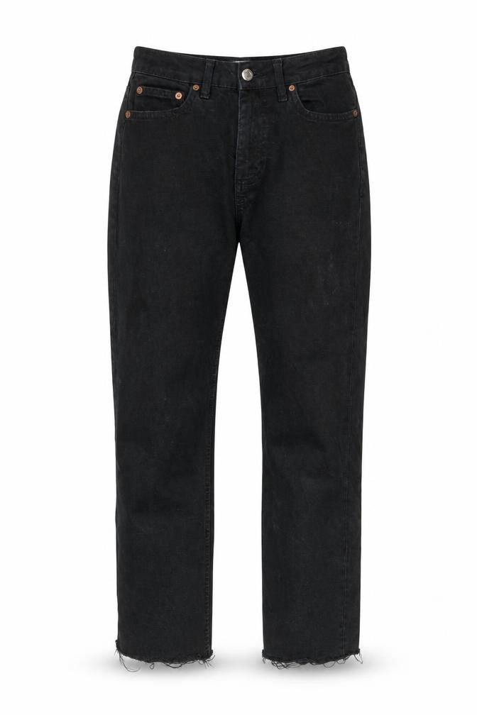 Topshop Women's Black Straight Jeans Size 4