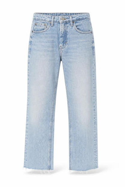 Womens UK Size 25 Topshop Regular Fit Straight Blue Jeans