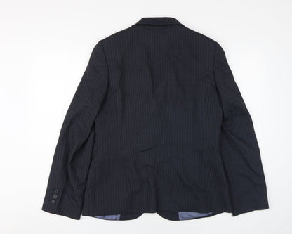 Austin Reed Women's Black Pinstripe Suit Jacket Size 12