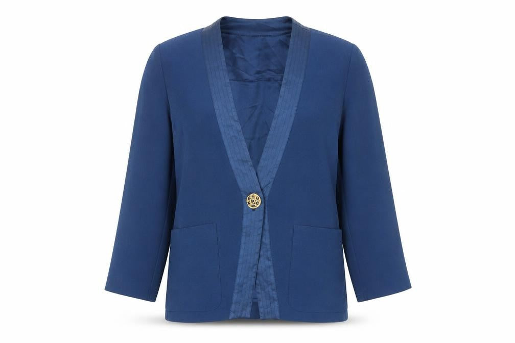 Womens UK Size S Country Casuals Blue Basic Jacket