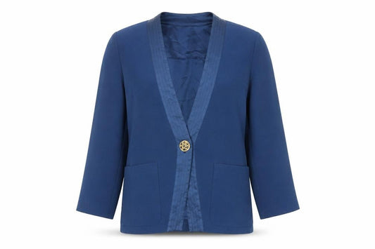 Womens UK Size S Country Casuals Blue Basic Jacket