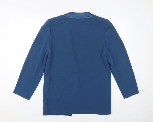 Country Casuals Women's Blue Blazer, S, Buttoned