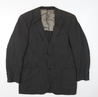 Mens UK Size 48 Strellson Regular Black Suit Jacket