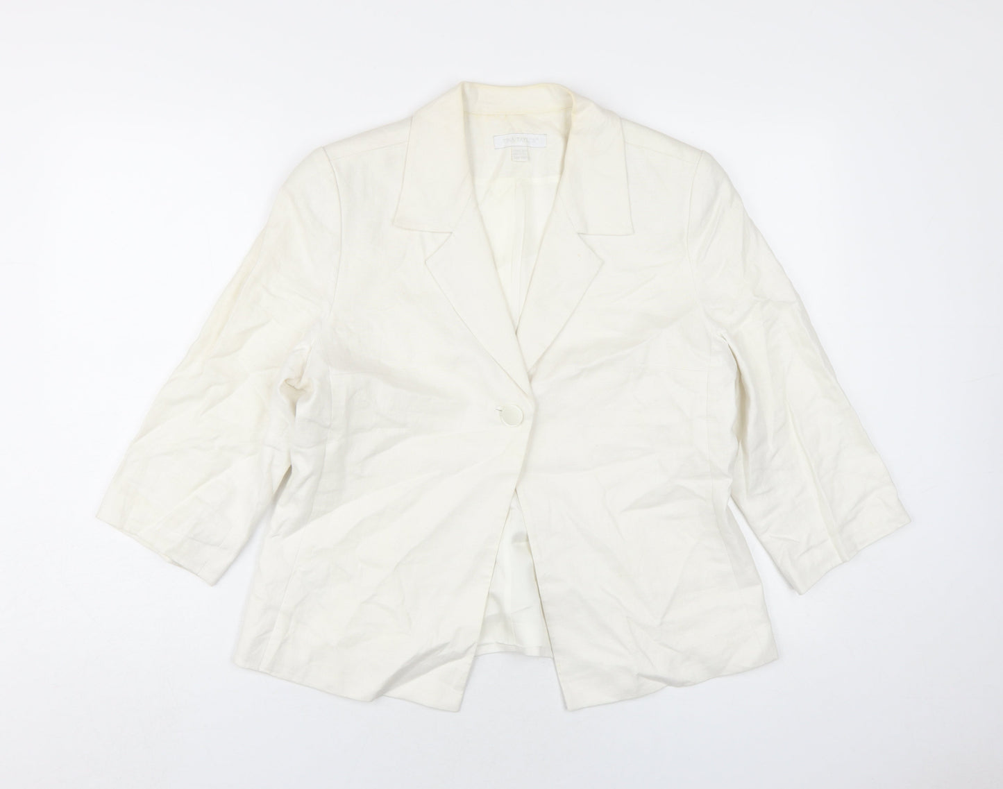 Womens UK Size 14 Tina Taylor Ivory Basic Jacket