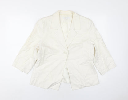 Womens UK Size 14 Tina Taylor Ivory Basic Jacket