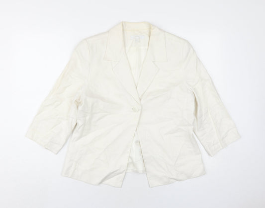 Womens UK Size 14 Tina Taylor Ivory Basic Jacket