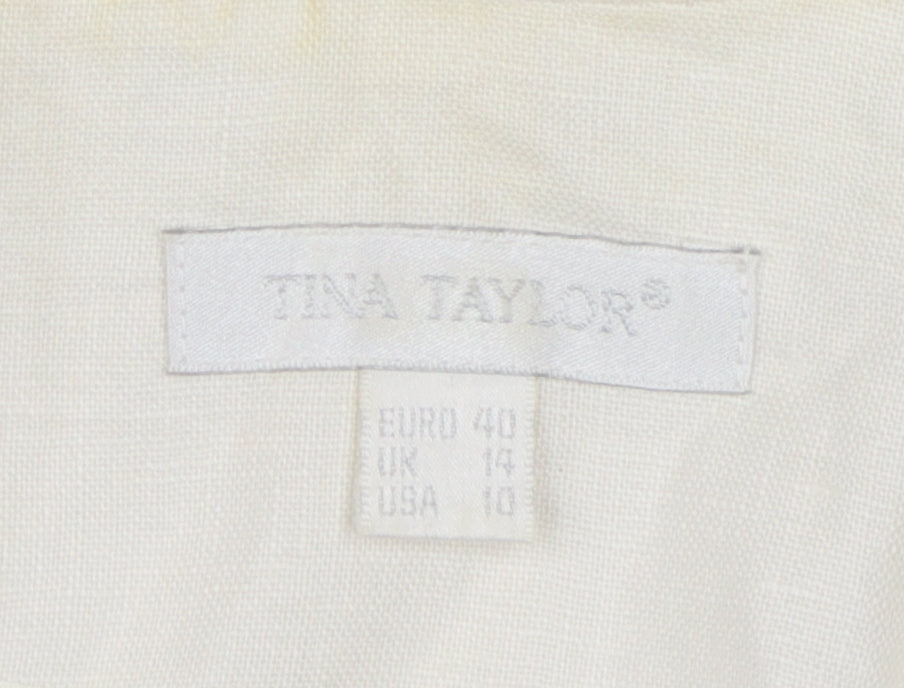 Womens UK Size 14 Tina Taylor Ivory Basic Jacket
